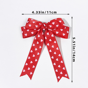 Fermagli per Capelli Double Happiness per San Valentino, Fiocchi con Mini Cuori, Accessori Romantici e Dolci per Ragazze - Product Image 6