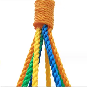Corde en polyéthylène multi-tailles et multi-couleurs Corde en PE Connexion de jouets balançoires d'intérieur et d'extérieur Corde d'escalade