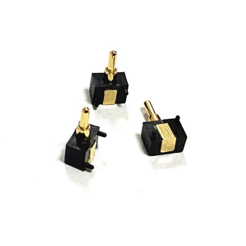 Side Stick Single Pin thimble With Positioning Side Soldering Charging Free Plug Thimble Flat SMT Pogo Pin