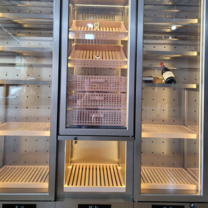 Frigorifero per Vini Elettrico Personalizzato in Acciaio Inox con Controllo della Temperatura a 5 Gradi, Vetrina Espositiva per Vini da Esterno - Product Image 4