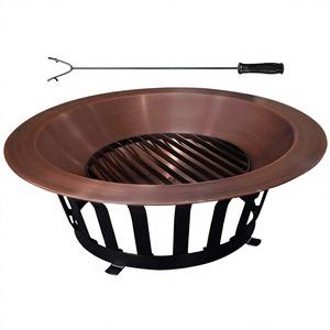 Foyer en cuivre pour l'extérieur, simple, avec Base en acier solide - Product Image 1