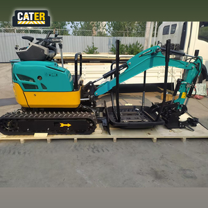 Escavadeiras Domésticas CQ8018 Aprovadas pelo CE, Mini Escavadeira CATER, Máquina de Microescavação com Motor KUBOTA, Escavadeira Pequena de 1 Tonelada à Venda - Product Image 2