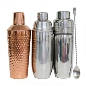 Ensemble de shakers à cocktails en acier inoxydable sur mesure, directement de l'usine, avec usinage CNC pour logo gravé, outils de bar - Product Image 5