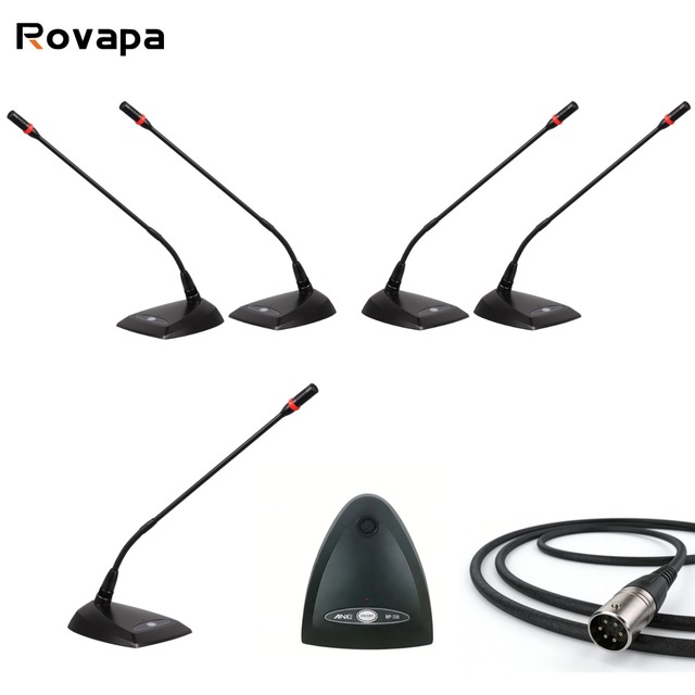 Oem Good Sound Quality Wired Gooseneck Mic DC3V Digital Discussion Microphone for Conference Broadcasting System Factory Price