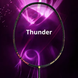 Raquette de badminton exclusive Thunder 80 5U entièrement en fibre de carbone, offensive agressive, intermédiaire, avancée - Product Image 1