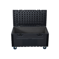 Boîte de transport et de rangement amovible en plastique PE pour éclairages de scène LED, valise de transport antichoc en HDPE