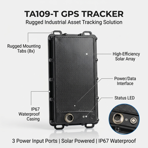 Traceur GPS 4G étanche IP67 pour remorques avec alarme <span class=keywords><strong>SOS</strong></span> et fonction de retrait, alimenté par panneau solaire - Product Image 5