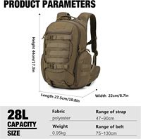 Mini sac à dos tactique d'assaut avec fermeture éclair MOLLE en nylon Oxford et PU pour les voyages en plein air, l'école, le sport, la randonnée et la mode
