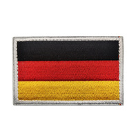 Patch Bendera Negara Amerika Berkualitas Tinggi 3D 8*5 Cm Bordir Kustom untuk Hadiah Promosi