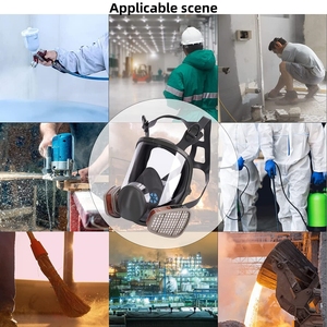 Oem/ODM công nghiệp bảo vệ đầy đủ mặt nạ khí Mặt Nạ Silicone Cartridge đôi lọc hóa chất 6800 - Product Image 5