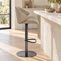 Chaises de bar ergonomiques de haute qualité avec dossier et repose-pieds pour îlot de cuisine, chaises de comptoir de bar pour la maison, tabourets de bar pour îlot de cuisine