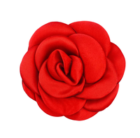 Fil de Dacron 8cm Accessoires pour enfants Bord rôti Fleur de Camélia et Rose Broches Matériel de Fabrication de Broches Mariage Noël