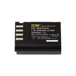 ZITAY DMW-BLK22 Rechargeable Lithium-Ion Battery Touch Display Remaining Battery For GH6