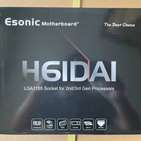 Combo de Placa Base para Computadora Esonic, Placa Base para Juegos de PC de Tercera Generación LGA1155, Chipset LGA 1155 H61