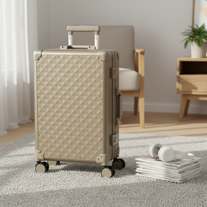<span class=keywords><strong>Valise</strong></span> rigide en aluminium de luxe personnalisée et tendance avec roulettes pivotantes, serrure TSA, sans frais de moule pour les tailles non standard sur mesure - Product Image 3