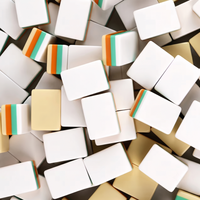 Élégant jeu de Mahjong américain Lotus, 166 tuiles en acrylique dorées avec chiffres aux coins et caractères chinois, jeu de société