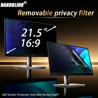 Filter Privasi PET Lepas Pasang Anti Spy Anti Silau Anti Cahaya Biru Anti Sidik Jari untuk HP 21.5 Inch 16:9 Widescreen Desktop
