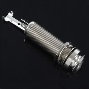 Krom 6.35mm <span class=keywords><strong>Output</strong></span> Jack gitar Pickup endpinpack untuk bagian gitar - Product Image 3