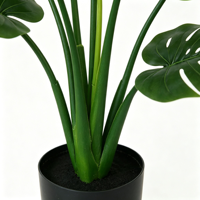 Plante artificielle Monstera en pot, feuilles de tortue, pour la décoration intérieure, balcon, bureau, verdure