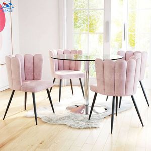 Vente en gros de chaise de salle à manger en métal design <span class=keywords><strong>scandinave</strong></span> moderne chaise rembourrée légère personnalisée pour la maison bureau hôtel salle de sport bar - Product Image 6