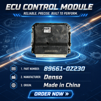 Module de commande moteur (ECU) d'origine reconditionné Denso 89661 0Z230 pour Toyota