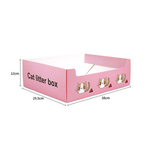 Bac à litière pliable écologique pour <span class=keywords><strong>chat</strong></span>, grande capacité, toilettes jetables en <span class=keywords><strong>papier</strong></span>, facile d'entretien, nouveau design transfrontalier - Product Image 6