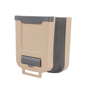 HEYRV 7L 10L <span class=keywords><strong>Poubelle</strong></span> de cuisine pour <span class=keywords><strong>camping</strong></span>-<span class=keywords><strong>car</strong></span>, caravane et maison, en matériau PP, design pliable polyvalent, à suspendre, gain de place, facile à nettoyer - Product Image 5