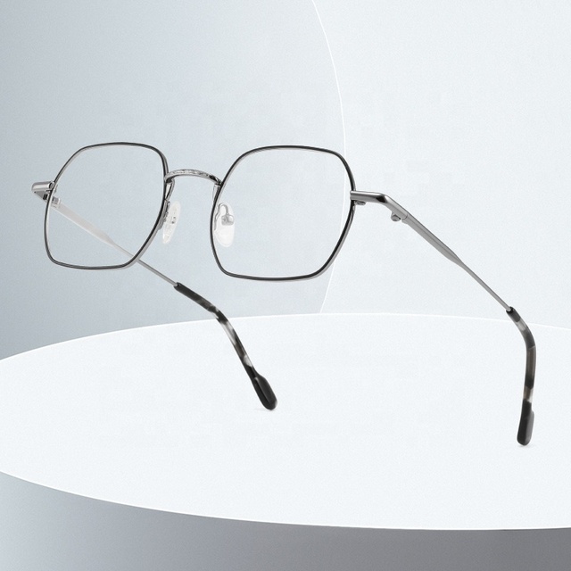 Square Optical Men Eyewear Brand Spectacle Frame Metal Female Glasses Frames Retro Women Prescription Glasses