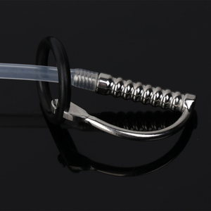 Caja personalizada gratis-Sonda de tapón de pene con sonido uretral masculino Catéter Prince Wand Manos libres Masturbador Bola Camilla Juguete sexual - Product Image 5