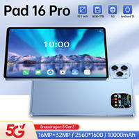 Nouvelle tablette PC Pad 16 Pro 10,1 pouces, écran capacitif, Android 15, processeur MTK Quad Core, 1 To de mémoire, usage professionnel, vente en gros