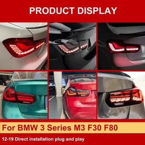 J ONE Nuevo Artículo GTS Luces Traseras con Diseño de Escamas de Dragón para <span class=keywords><strong>BMW</strong></span> Serie 3 M3 F30 F80 2012-2019 Luces Traseras LED Personalizadas - Product Image 4