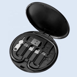 Adaptateur de câble de charge rapide 6 en 1 60W avec connecteurs de charge pour support de téléphone pour tablette pour le chargement du téléphone et le transfert de données - Product Image 4