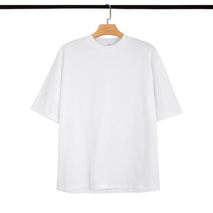 High Quality Soft Crew Neck Oversized <b>Tshirts</b> Lightweight Classic Fabric Oversized T-shirt Durable Cotton <b>White</b> T Shirt - Product Image 6