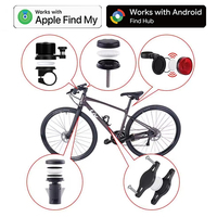 Sonnette de vélo dorée très vendue avec localisateur AirTag intégré pour iOS et Android
