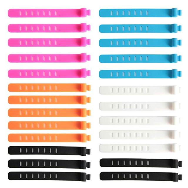 Factory Price Wholesale Soft Silicone Reusable Fastening Cable Strap Wire Organizer Cable Ties