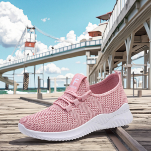 Zapatillas Deportivas Casuales de Verano 2025 para Mujer, con Cordones, Transpirables, Ligeras, con Suela Suave, Forro de Malla, Entresuela de PVC, Color Sólido - Product Image 4