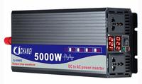 Convertisseur d'énergie portable à onde sinusoïdale pure 3000W DC 12V 24V AC 220V 50Hz à triple sortie, transformateur solaire pour voiture