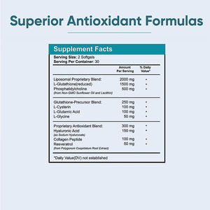 OEM Premium Skin Brightening Softgels Vegan Anti-Aging Collagen Softgels para blanquear la piel y antioxidante Immune Support - Product Image 6