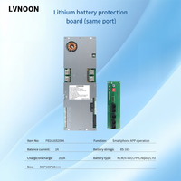 LVNOON Batterie au lithium-ion Lifepo4 Bms 16s 48v Lifepo4 200a Accessoires de batterie Jikong Bms V19 Écran LCD 4.3 pouces