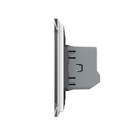 Interrupteur mural tactile LED Livolo électrique 1 voie 2 directions, interrupteur intermédiaire en verre cristal de luxe, norme européenne