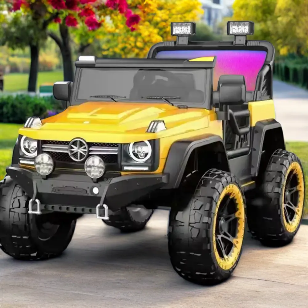 2024 nueva gran oferta niños UTV coche de juguete duradero 4X4 4WD energía recargable paseo en/fuera de carretera con función MP3 para ambos niños niñas