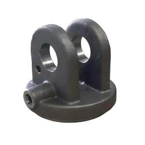 Soporte de bisagra circular de hierro dúctil fundido en arena con resina personalizada para articulación hidráulica de maquinaria agrícola - Product Image 2