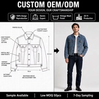 Veste en jean vintage délavée pour homme, style workwear classique avec effet délavé et poches à boutons métalliques