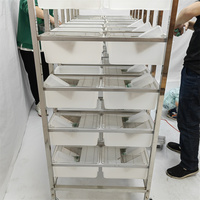 Rongeur Lab Cage Rat Rack En Acier Inoxydable Lab Rack Souris Élevage Baignoires Rack