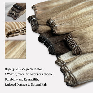 Extensions de cheveux humains vierges de haute qualité K.SWIGS, 12-28 pouces, plusieurs couleurs, durables, réutilisables, sans dommages pour les cheveux naturels. - Product Image 6