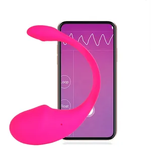 APP Vibrator Telur Remote Control Produk Mainan Seks Silikon Stimulasi G Spot Klitoris Bergetar Telur Mainan Seks untuk Wanita