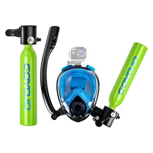 GOYOJO - Juego de 2 Cilindros de Oxígeno Mini de Aluminio de 0.5L, Sistema de Respiración Subacuática para Buceo, AA28509, Portátil, Más Vendido - Product Image 1