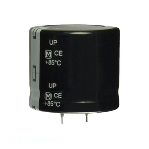 Condensateur traversant à aluviens (TH) 270 µF 20 % 450 V ECO-S2WP271EX, canal fabricant CAP ALUM 270UF 20% 450V SNAP TH - Product Image 1