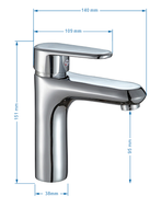 2025 nouveau moderne européen espagne Style Chrome certifié CE robinet de lavabo en laiton bon marché Grifo De Lavabo avec grand débit