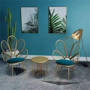 Chaises de salle à manger modernes de luxe <span class=keywords><strong>Acapulco</strong></span> Peacock Chaise empilable en fil d'acier et de métal pour la maison Hôtels et restaurants - Product Image 6